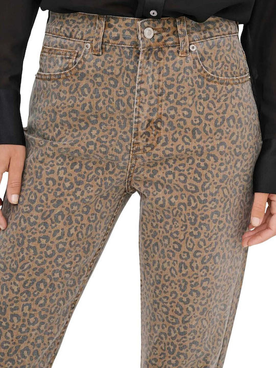 Emily Women's Jean Trousers Leopard
