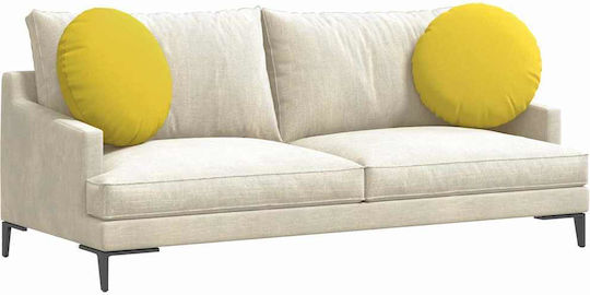 vidaXL Perna de canapea Soft Yellow 2buc 50x50cm.