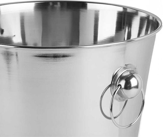Atmosphera Обикновени шампанско Метал с Размери 27x25.5x27см Сребрист
