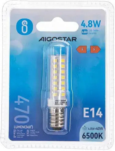 Aigostar Ντουί Λαμπάκι Ψυγείου 4.8W για Ντουί E14