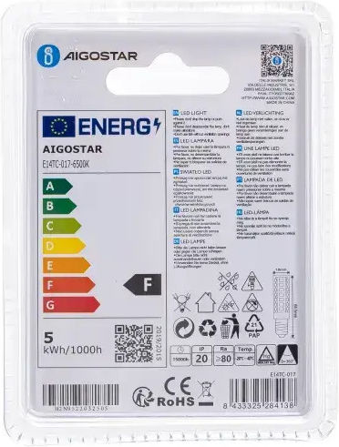 Aigostar Ντουί Λαμπάκι Ψυγείου 4.8W για Ντουί E14