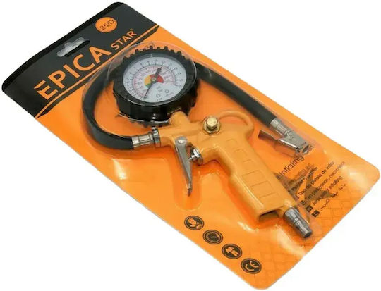 Epica Star EP-50237 Air Pressure Gauge with Tyre Inflator Pistol