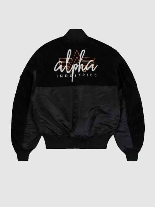 03 Ma-1 Teddy Μπουφάν Bomber Μαύρο