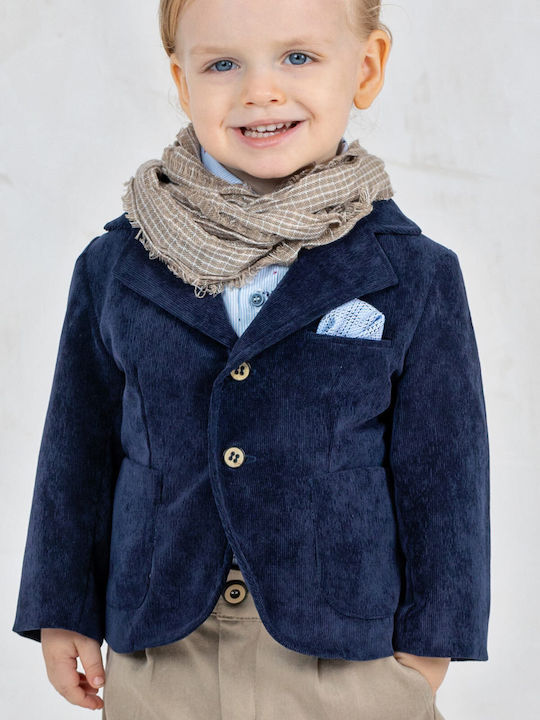 Kids' Set with Pants & Outerwear Winter 5pcs Navy Blue