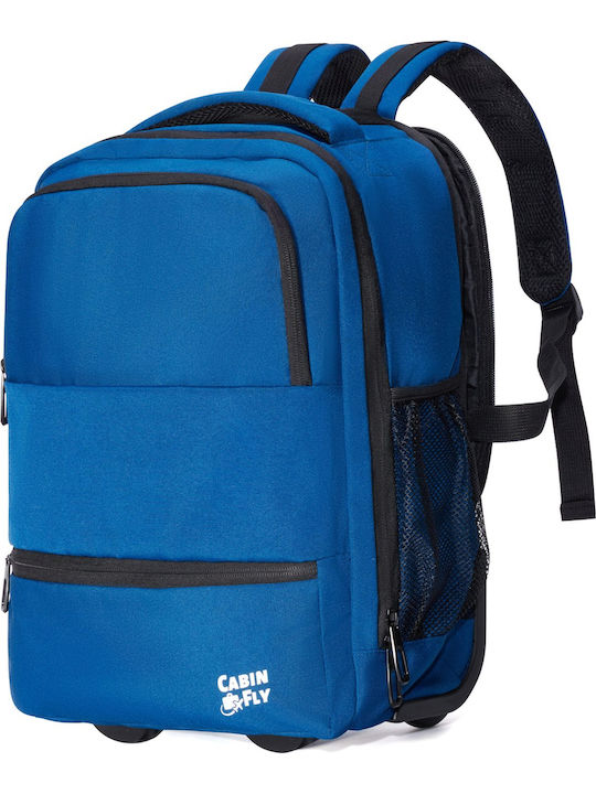 CabinFly Βαλίτσα Ταξιδίου Καμπίνας Blue με 2 Ρόδες Ύψους 40εκ.