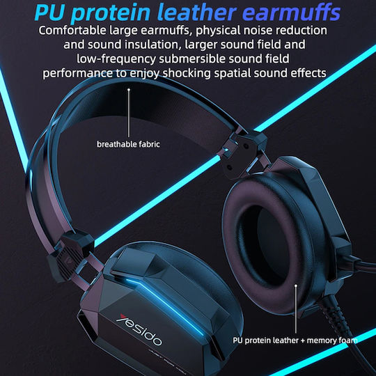 Yesido EK03 Over Ear Gaming Headset with Connection 3.5mm