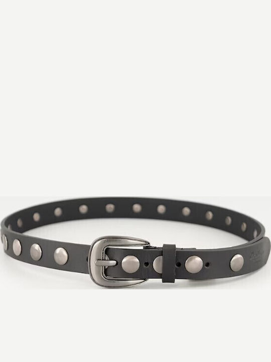 Damen Gürtel Leder Schwarz