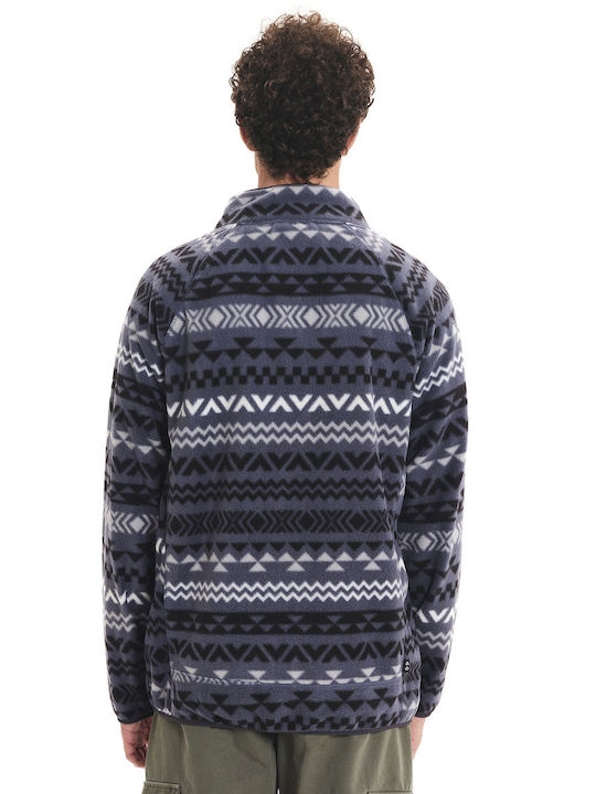 Men's Fleece Cardigan Blue
