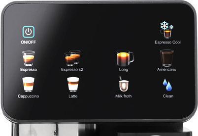 Izzy IZ-6020 Espresso Machine 1450W 20bar Pressure for Cappuccino Black 224795