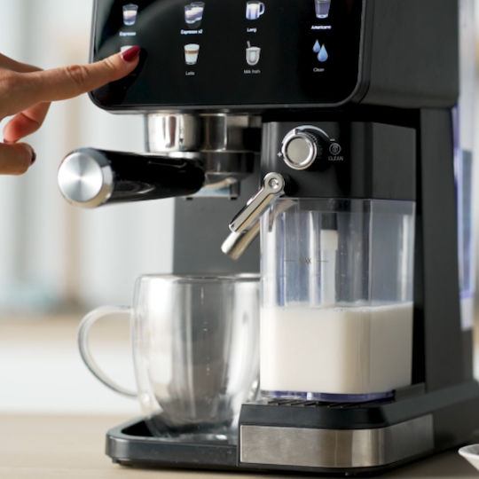 Izzy IZ-6020 Espresso Machine 1450W 20bar Pressure for Cappuccino Black 224795