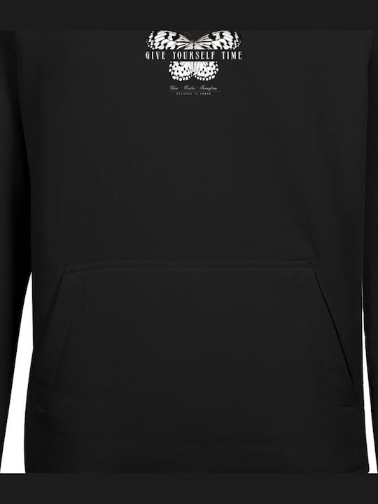 Hoody Sweatshirt with Hood Black