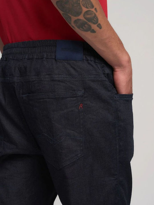 Lanny Men's Jeans Pants with Slim Fit Dark Blue