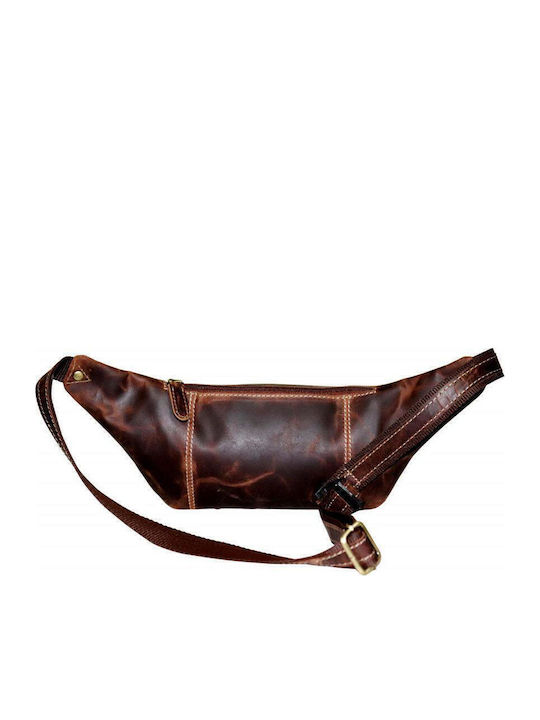 Leather Waist Bag Chesnut