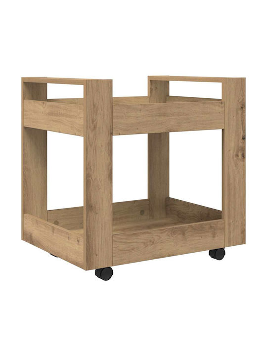 Ντουλάπι Γραφείου Ξύλινο με Ρόδες Artisan Oak 60x45x60cm