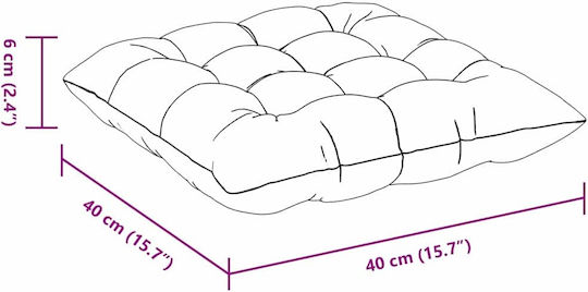 vidaXL Μαξιλάρι Καναπέ Γκρι 40x40εκ.