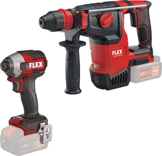 Flex D00409 Set Circular Saw & Impact Screwdriver & Hammer with 2 Batteries 5Ah - 8Ah and Case