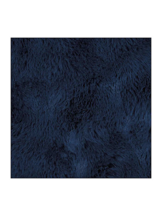 vidaXL Pelzige Couchdecke 130x150cm Hellblau