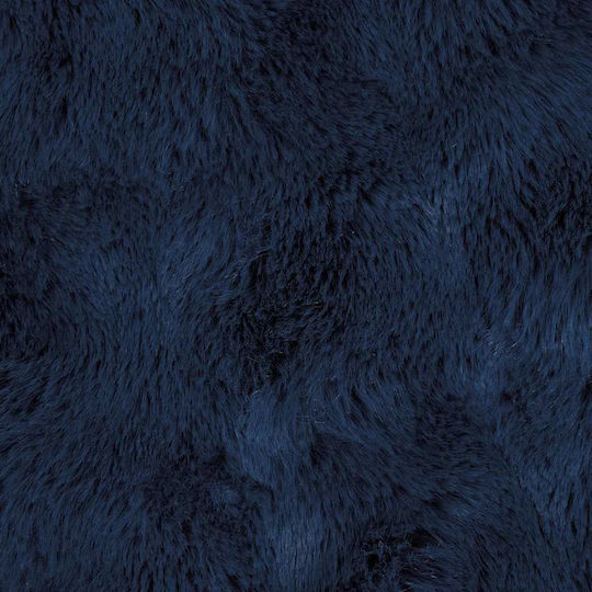 vidaXL Pelzige Couchdecke 130x150cm Hellblau