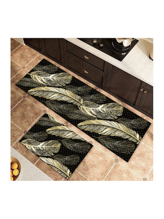 Set of 2 Non-Slip Kitchen Mats 150x60cm & 80x50cm Pat-045 Set of 2 Non-Slip Kitchen Mats 150x60cm & 80x50cm Pat-045