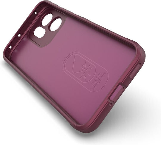 Magic Shield Back Cover Σιλικόνης Μπορντό (Oppo Reno14F)