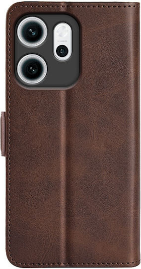 Double Buckle Портмоне Кафяв (Oppo Reno14F)