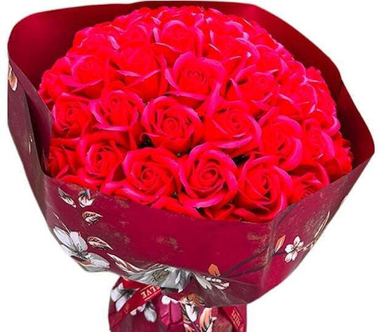 Royal Red Blumenstrauß 55 Seifenrosen