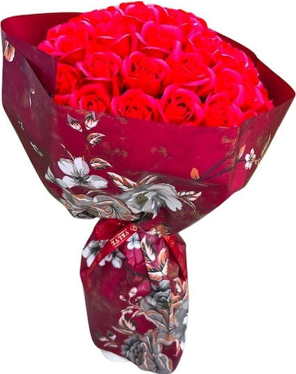Royal Red Blumenstrauß 55 Seifenrosen