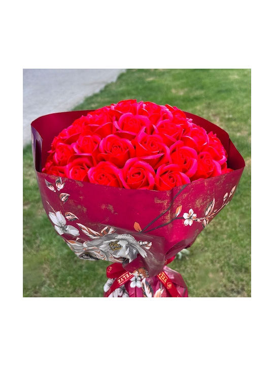 Royal Red Bouquet 55 Soap Roses