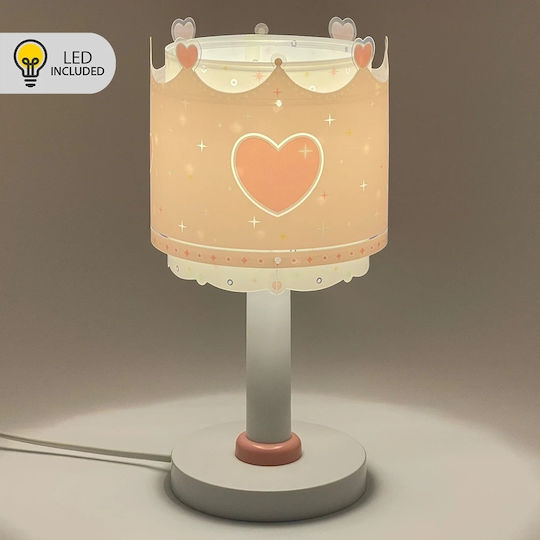 Ango LED Детско Декоративно Осветително Тяло Little Queen Розово 30x15см