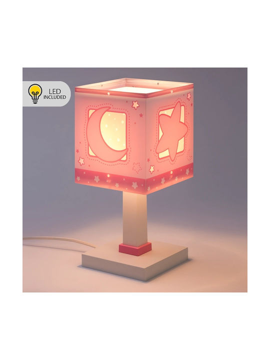 Ango LED Детско Декоративно Осветление Розов 29x13.5см