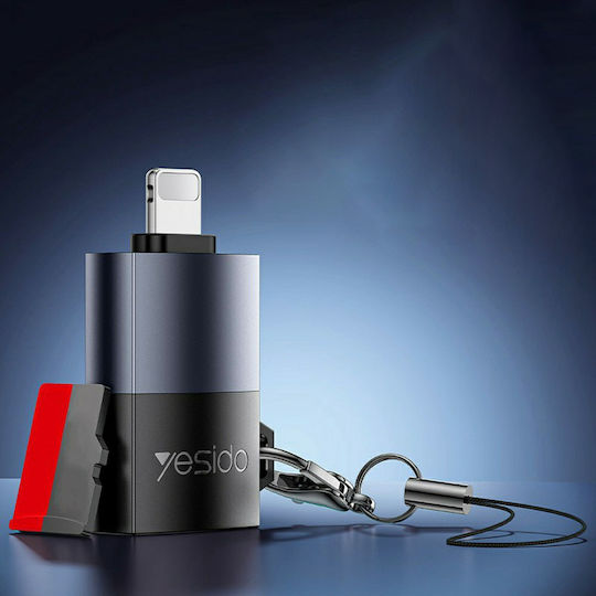 Yesido Converter Lightning male to Lightning female Gray 1pcs