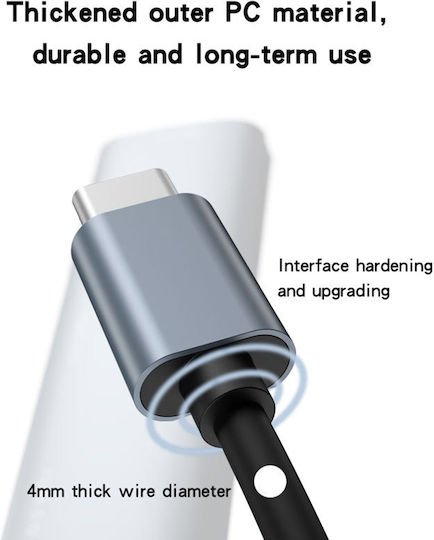 Yesido Hub 4 Θυρών USB 3.0 με σύνδεση USB-C Γκρι