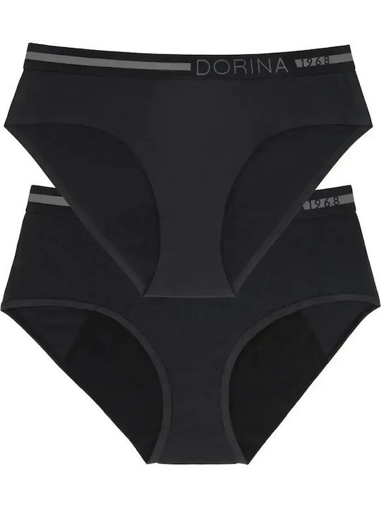 Moon - Eco Fibres Women's Period Slip 2Pack Black