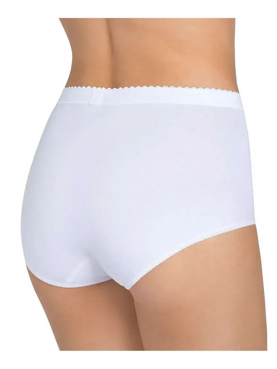 Control Maxi Talie înaltă Femeie Boxer Alb