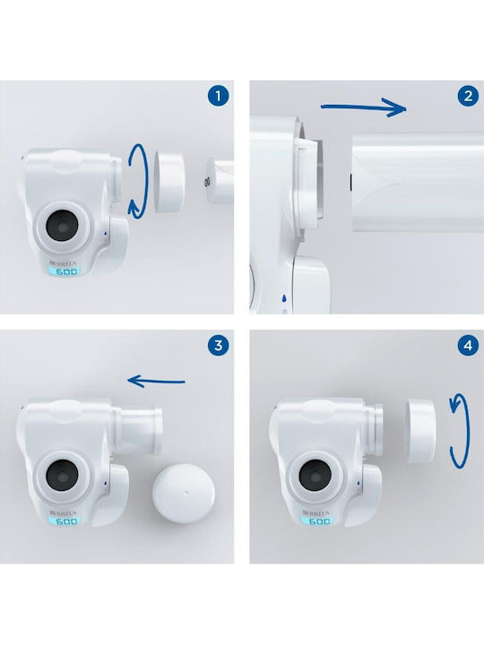 Brita Water Filter Replacement for Faucet made of Activated Carbon On-Tap HF 1 μm