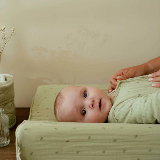 Little Dutch Changing Pad Cover Pure made of Fabric Pure Sage