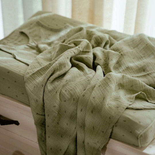 Little Dutch Changing Pad Cover Pure made of Fabric Pure Sage
