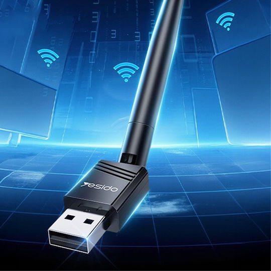 Yesido Αντάπτορας Δικτύου USB με Ασύρματη Σύνδεση Wi-Fi 150Mbps