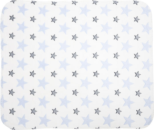 Lorelli Blanket Nursery Swaddling Blankets Blue with Animal 90x75cm