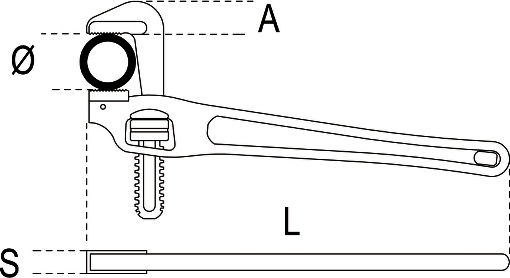 Beta Pipe Wrench 2" 350mm
