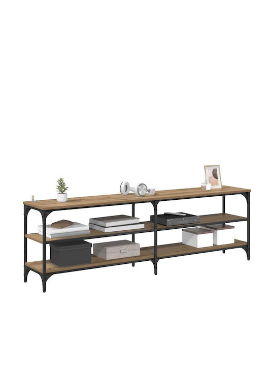 TV-Ständer Metall Artisan Eiche M160xT30xH50cm