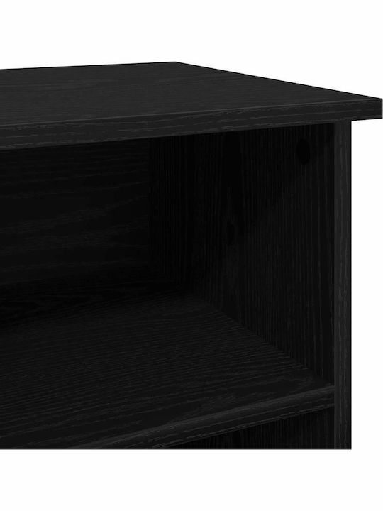 Έπιπλο Τηλεόρασης Μαύρη Οξυά Μ99.5xΠ35.5xΥ48cm