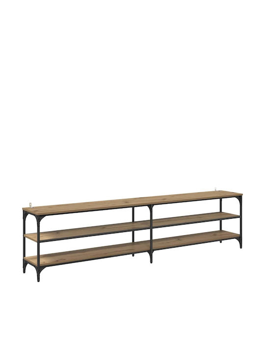 TV-Ständer Metall Artisan Eiche M200xT30xH50cm