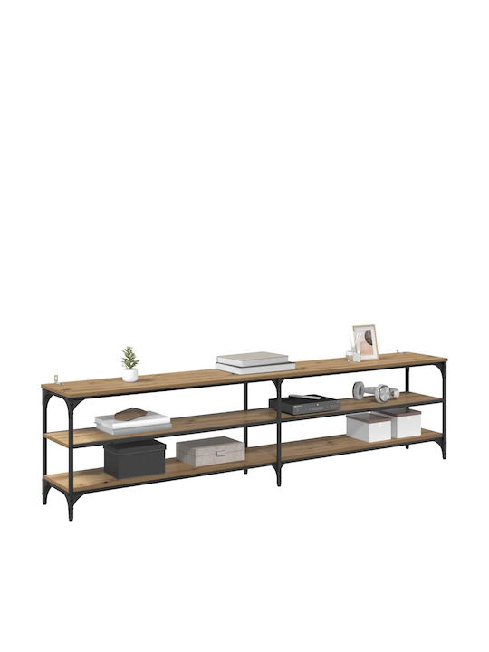 TV-Ständer Metall Artisan Eiche M200xT30xH50cm