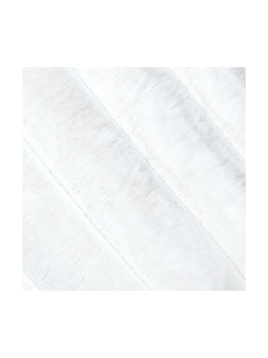 Selsey Selsey Zierkissen aus pelzigem Weißer Qualität 45x45cm