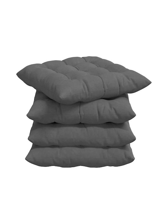 vidaXL Sofa-Kissen Dunkelgrau 40x40cm