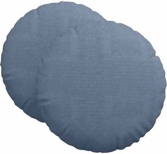 vidaXL Възглавница За Диван От Кадифе Син 60x60см