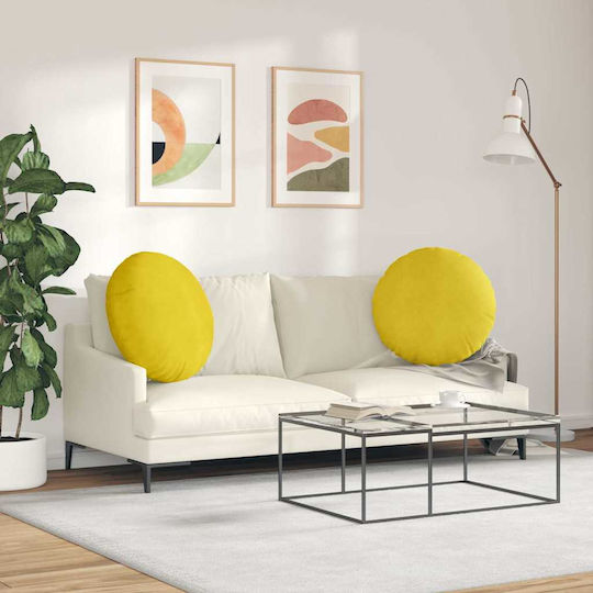 vidaXL Perna De Canapea Din Catifea Galbenă 29x80cm