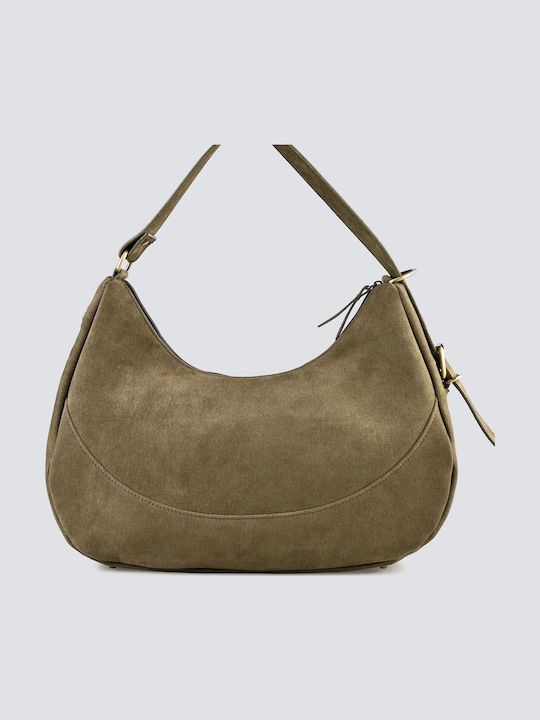 Leather Women's Bag Shoulder Green