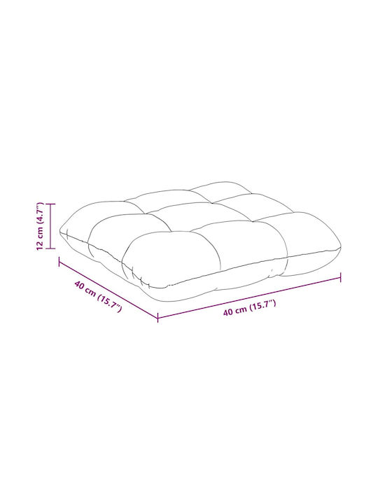vidaXL vidaXL Sofa Cushion Gray 40x40cm